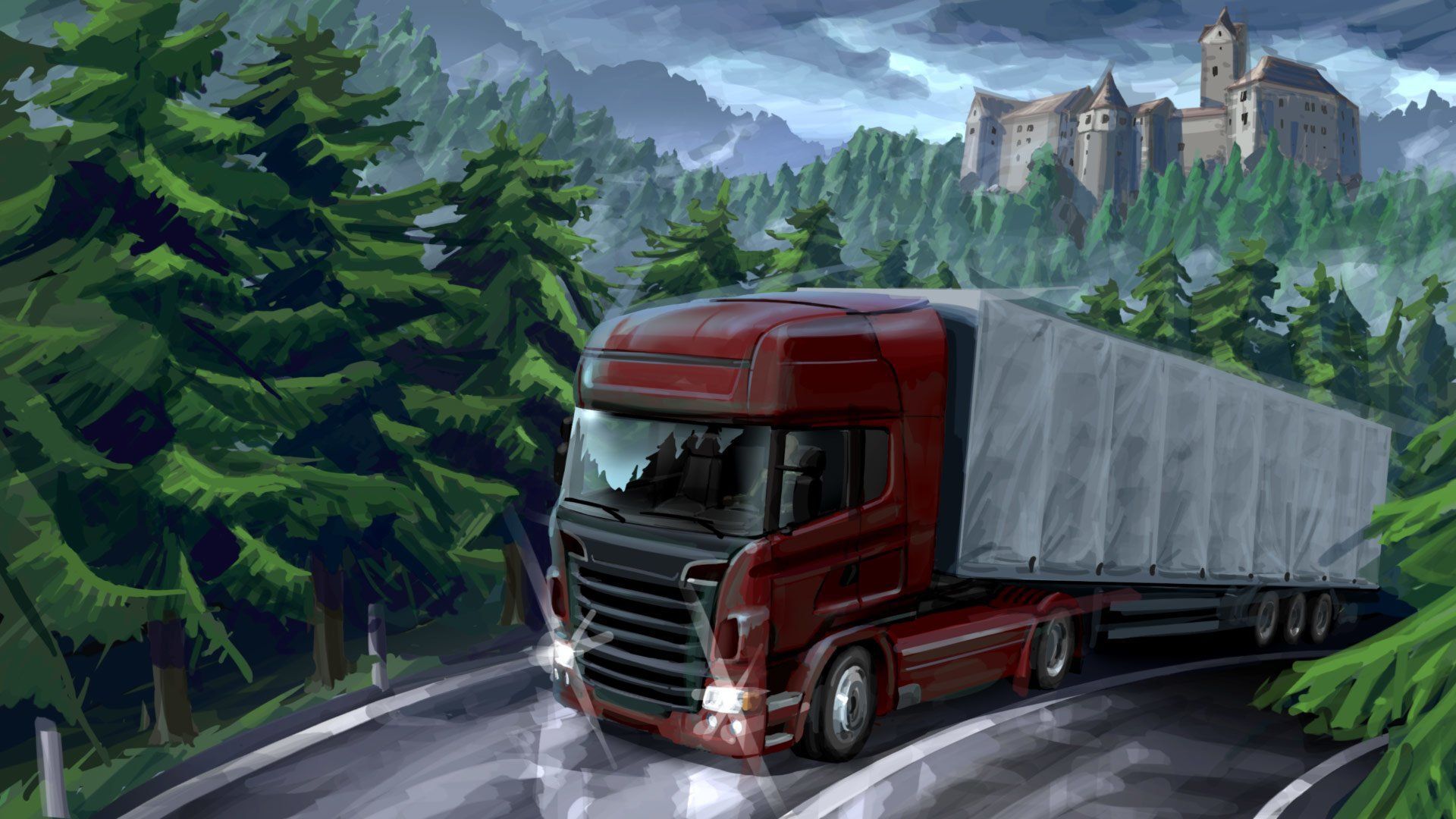 بازی یورو تراک 2 برای کامپیوتر Euro Truck Simulator 2