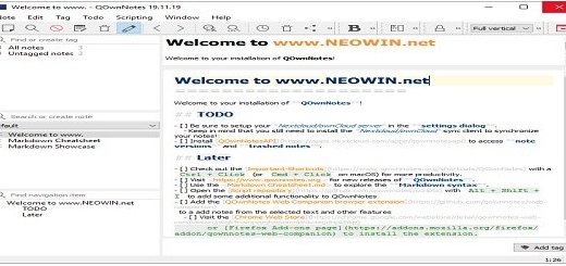 دانلود دفترچه یادداشت برای کامپیوتر GOwn Notes 21.3.1